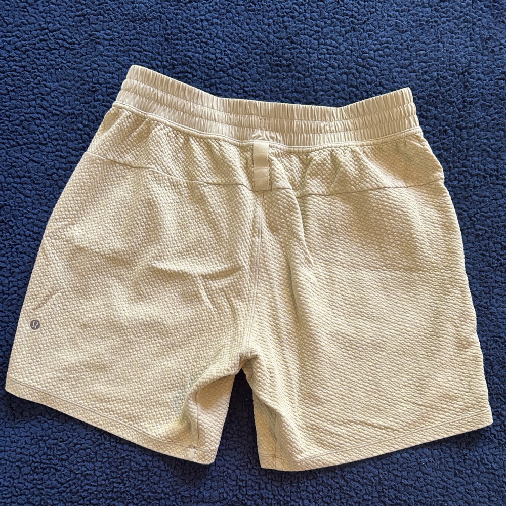 Large Lululemon shorts 7” inseam with adjustable waistband. Great condition.